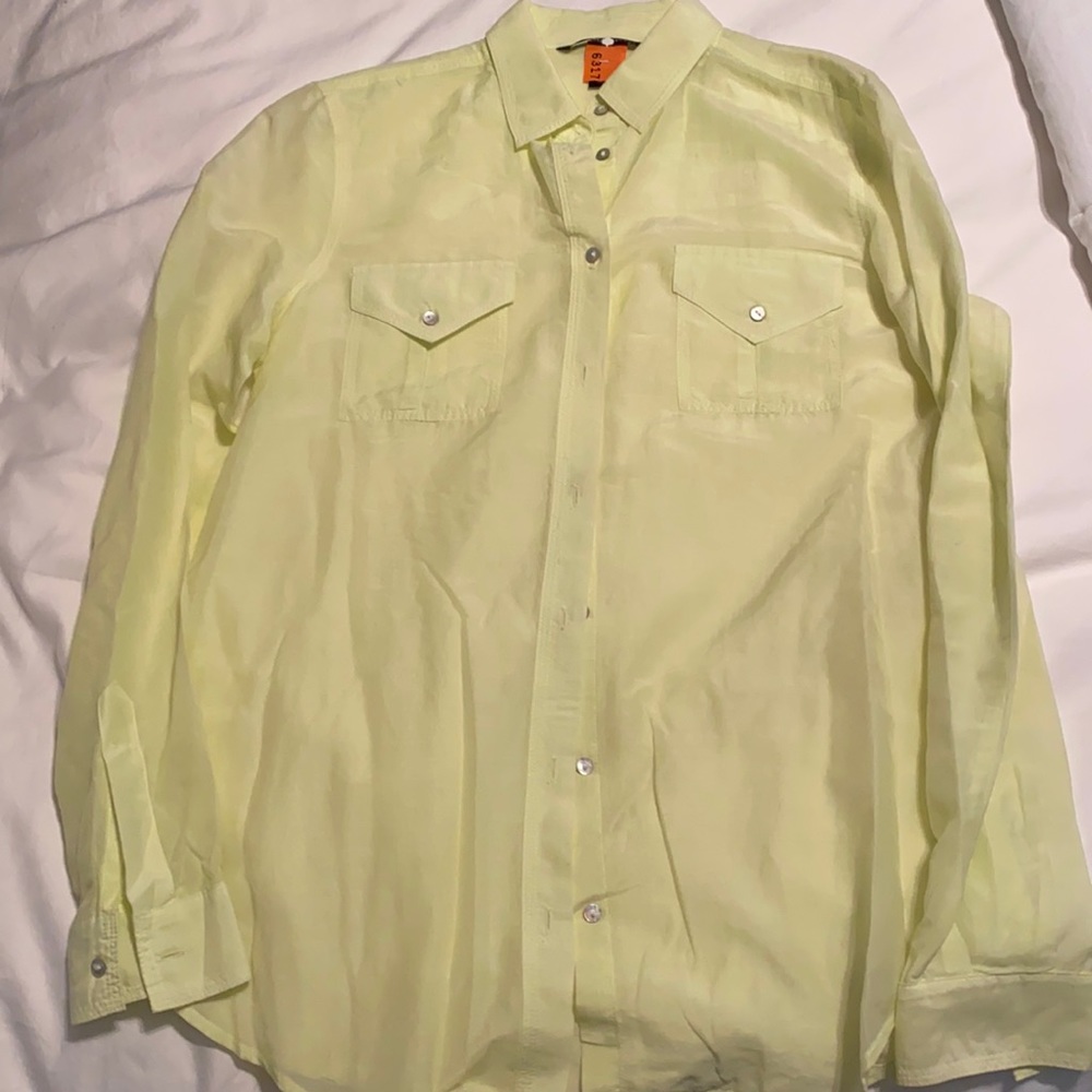 VS XS thin long sleeve button down